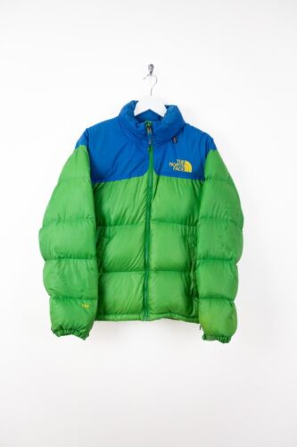 The North Face Nuptse 700 Green and Blue Puffer Jacket (Small) - Picture 1 of 7
