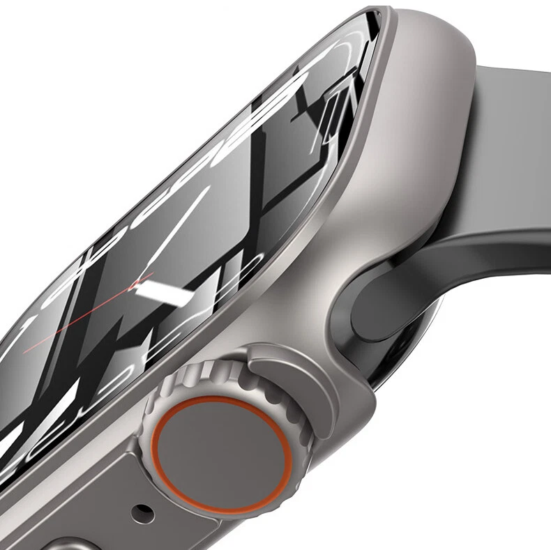 For Apple Watch 1-11 42/46/45mm Change To Ultra Cover Crown PC Protective Case - Image 4 of 4