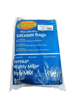 (9 Pack) Vacuum Bags for Eureka Mighty Mite 3670 and 3680 Canister [Style MM]