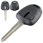 Car Key Case 2 Button Remote Key Shell with MIT11 Blade No Chip for Mitsubishi