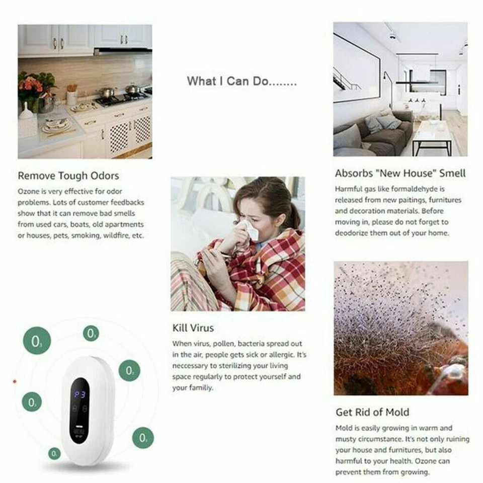 Air Purifier Ozone Generator Ionizer Odor Remover Disinfection Sterilization - Image 4 of 4