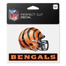 Cincinnati Bengals Wincraft NFL Perfect Cut Helmet Decal FREE SHIP 