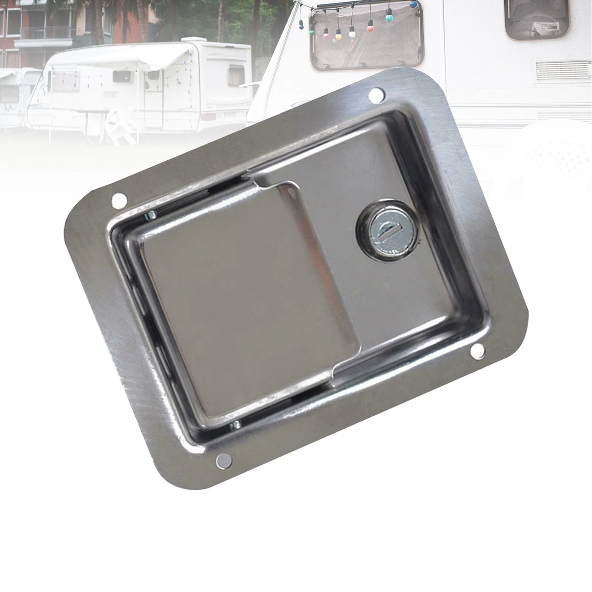 Stainless Steel Paddle Tool Box Lock Handle Truck Box Trailer
