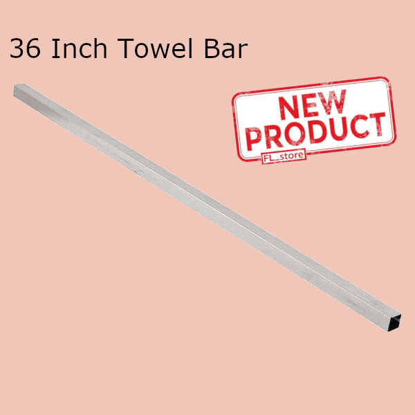 Bar Replacement Polished Chrome Finish Square Fits 3/4" Bracket