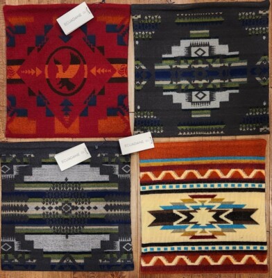 ECUADANE Hand Woven Pillow Covers 16 x 16 Zipper Closure Ecuador Style NWT