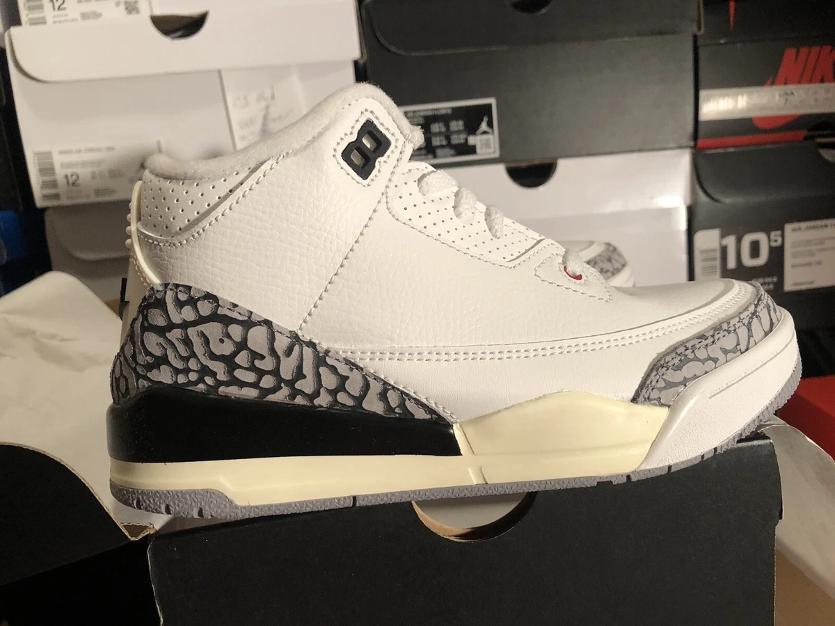 Air Jordan 3 Retro White Cement Reimagined DM0966-100 Size 2.5Y PS New In  Box