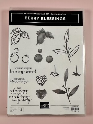 Stampin' Up! ''Berry Blessings'' Photopolymer Stamp Set (Retired)