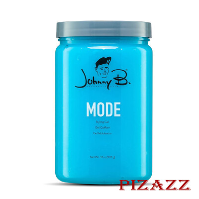 Johnny B Mode Hair Styling Gel Strong Hold High Shine 32 oz Sealed Jar