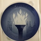 Copenhagen Porcelain Plate Olympic Games 1972 Munchen — photo 1