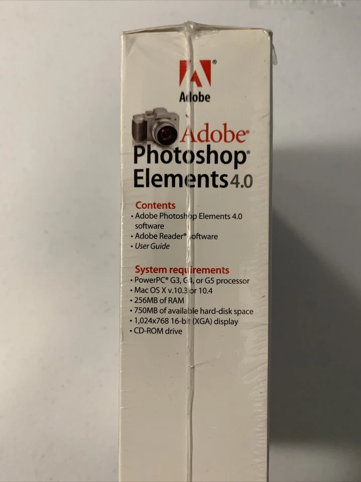 2006 Adobe Photoshop Elements 4.0 for Mac Sealed *Box Wear* - Image 3 of 4