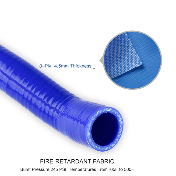 ZAP 3'' ID (76mm) Straight 3-Ply Silicone Coupler Hose – Orange, 4.5mm Thick