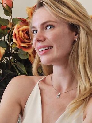 2 Karat Diamant Collier Diamant Anhänger Diamant Liebesschmuck für Damen Weihnachten