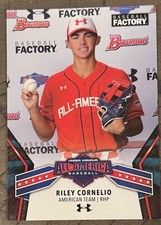 2018 BOWMAN RILEY CORNELIO UNDER ARMOUR ALL-AMERICA CARD #UAA-7