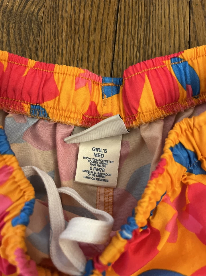 LL Bean мальчиков девочек Mod цветок активный плавать шорты многоцветный 7-8 отличном - Изображение 2 из 4