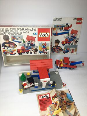 LEGO SET 720 Universal Basic Building Set STARTER Brick Instruction Book Box