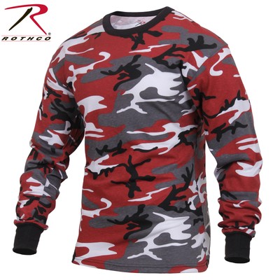 red camouflage t shirt