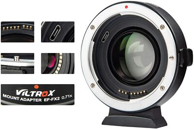 VILTROX EF-FX2 0.71x focal length reduction booster auto focus lens adapter