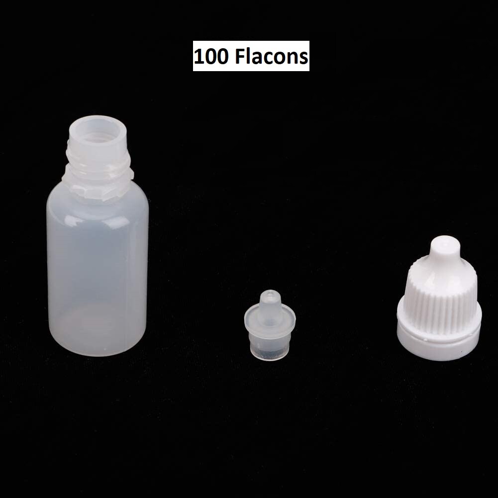 Flacons compte-gouttes 10ml doseurs anti-fuite pour conserver vos mélanges DIY