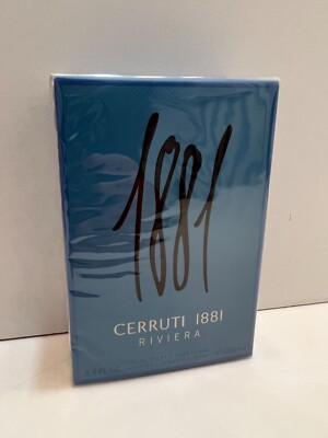 CERRUTI 1881 RIVIERA MEN'S EAU DE TOILETTE 3.4 OZ / 100 ML NEW IN BOX SEALED