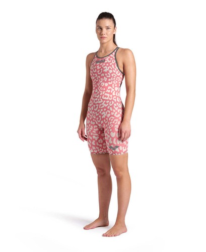 Arena Carbon Air2 FBSLO Leopard Special Edition Womens Performance Swimsuit - Picture 14 of 27