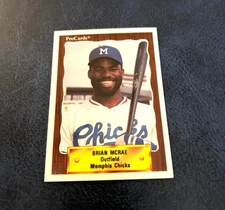 1990 CMC Pro Cards Minor League Baseball Brian McRae #1022 NM