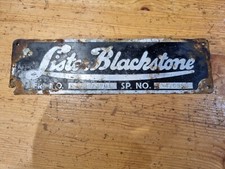 Vintage Lister Blackstone Engine Identification Makers Name Plaque
