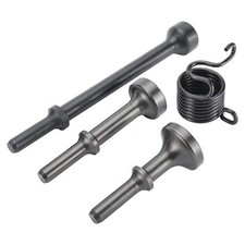 4 Pack Smoothing Pneumatic Air Hammer Bits Air Chisel Bits Tool Set with Spring