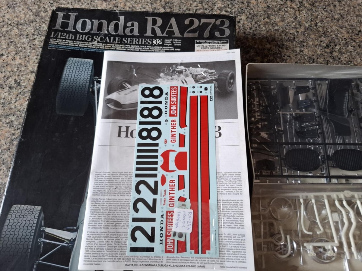 TAMIYA 1:12 Honda RA273 w/Photoetched Parts 12032 (JAPAN TAMIYA 1:12 Honda RA273 w/Photoetched Parts 12032 (JAPAN