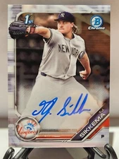 2019 Bowman Chrome Draft TJ Sikkema Prospect Autograph Auto #CDA-TJS Yankees