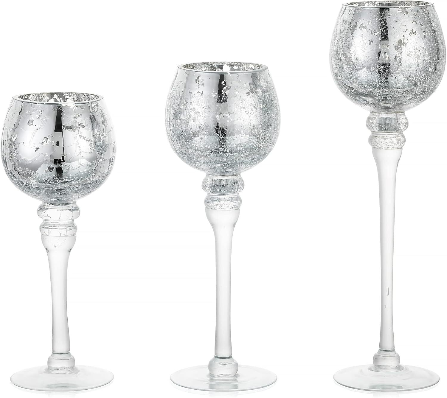 - Set Of 3 Tall Tea 1 (3 Pcs), Silver