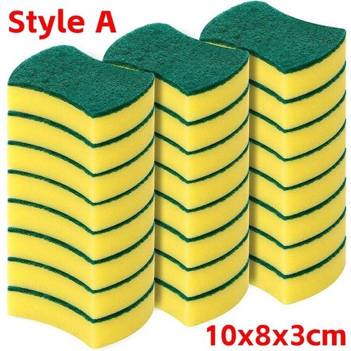 Heavy Duty Double Sided Kitchen Sponges Scourer Pads Dish Washing 10–50 Pack UK - Picture 8 of 25