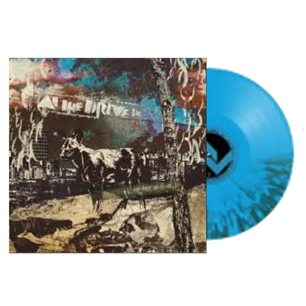 At The Drive In - Inter Alia HALF SEA BLUE / CYAN SPLIT SPLATTER