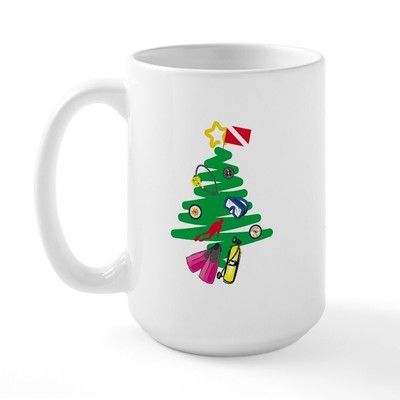 CafePress A Very Scuba Christmas Large Mug (40469856)