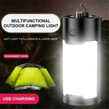 LED Camping Lantern Rechargeable Tent Light Walkway Lamp Outdoor Hiking 
