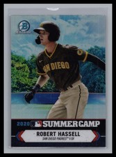 2021 Bowman Chrome #SC-9 Robert Hassell 2020 Summer Camp SD Padres