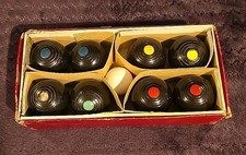 Henselite Junior Biased Indoor Outdoor Carpet Lawn Bowling Balls Set of 8 Used 