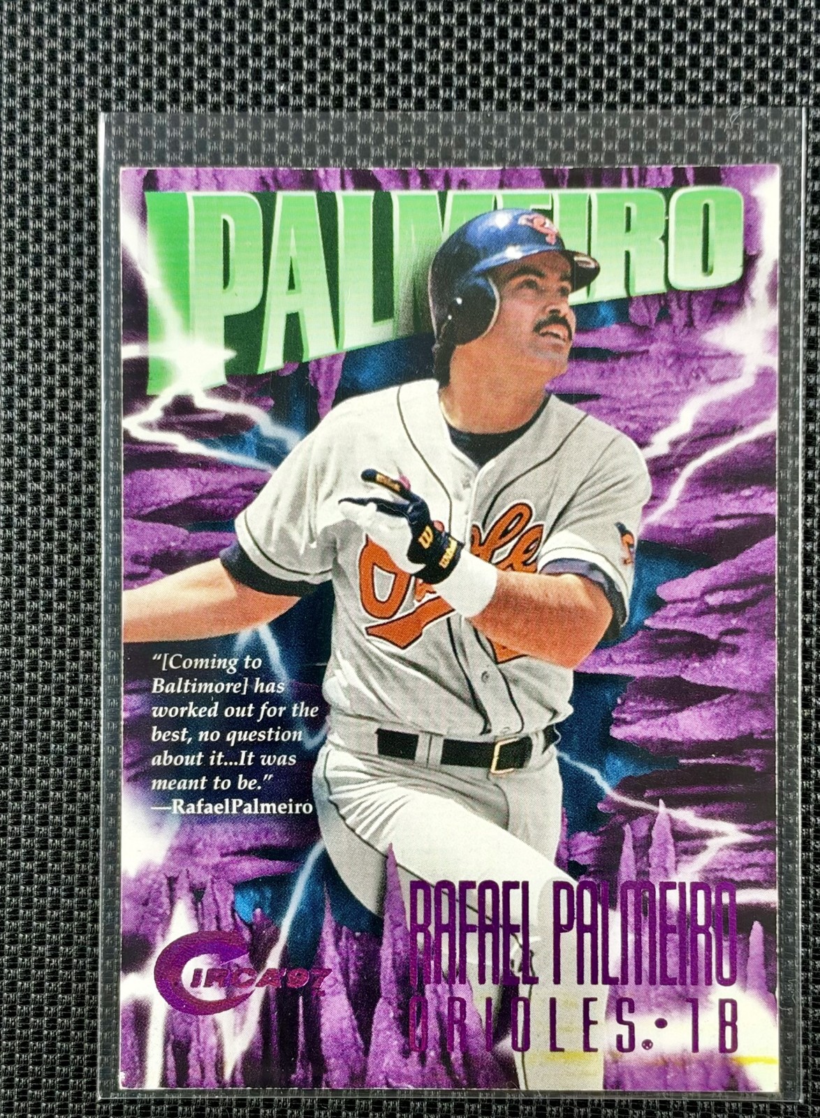 1997 Skybox Circa Rafael Palmeiro #198 Rave 136/150 Orioles