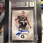 2013-14 SP Authentic Autograph - Allen Iverson #3 On Card Beckett 10 Georgetown