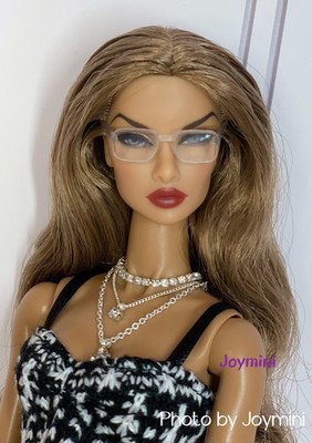 Clear Plastic Glasses Frame with Lenses for 11.5'' FR PP Nuface Doll Accessory