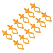 12pcs Bobbin Thread Spools, Silicone Spool Clips Holder Clamp Organizer, Yellow