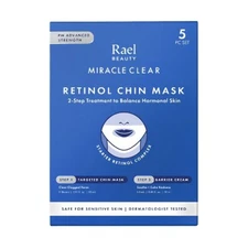 Rael Beauty Miracle Clear Retinol Chin Masks 5ct - New