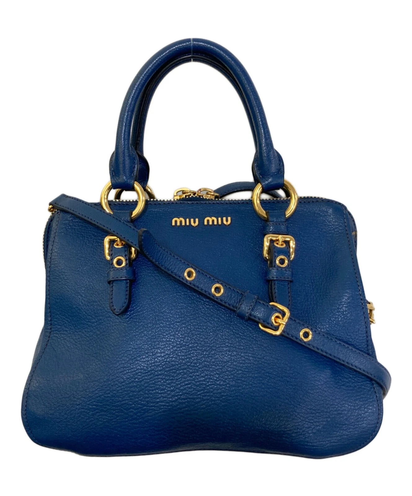 Miu Miu — Miu Miu 2-Way RL0058 Blue Shoulder Bag #TFB5670