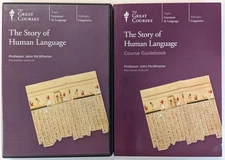 GREAT COURSES The Story of Human Language DVDs & Guidebook