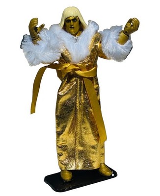 Goldust WWE Elite Series 47 Action RARE Figure Dustin Rhodes W/Wig & Robe Mattel