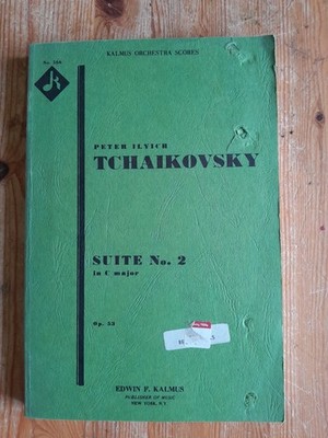 Tchaikovsky - Suite No. 2 - Kalmus Orchestral Scores - vintage score