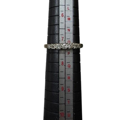 9ct Solid Yellow Gold 0.33ct Diamond Half Eternity Ladies Ring Size P 1/2 168g - Picture 4 of 6