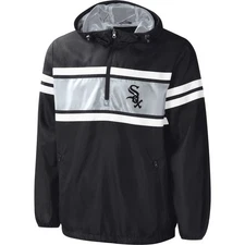 Men's G-III Sports by Carl Banks Black Chicago White Sox Game Score Quarter-Zip