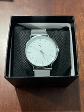 GC Silver Tone Large Face Watch - New