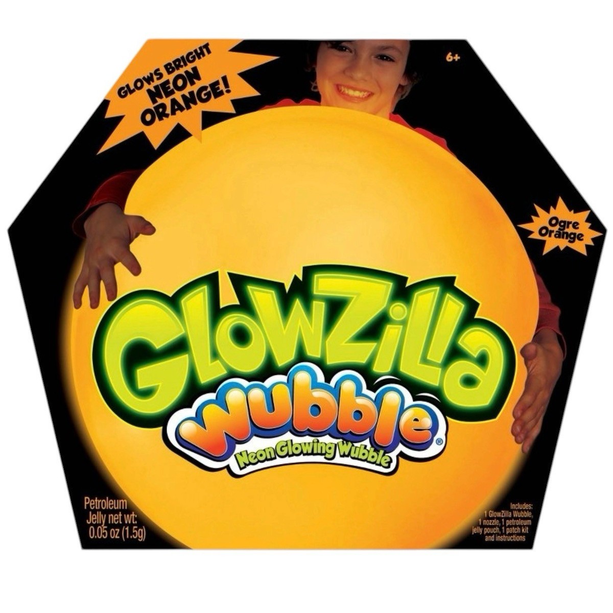 VIRAL Wubble Bubble Ball Glowzilla Neon Orange 30” Squishy [x1 Per
