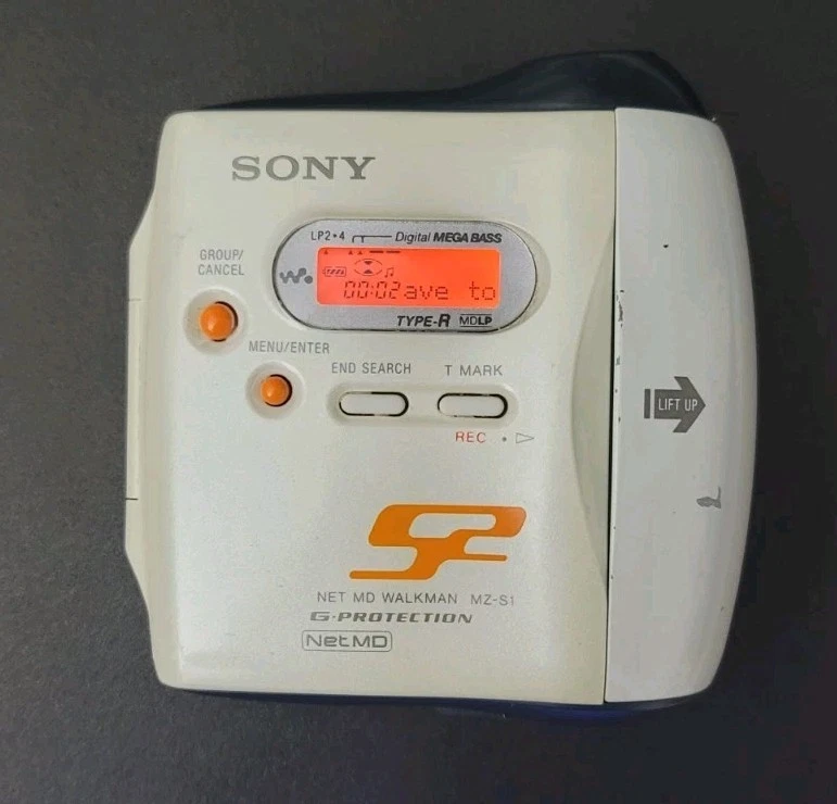 Sony MZ-S1 S2 Sports Net MD MiniDisc Walkman Recorder Player - Image 2 of 3